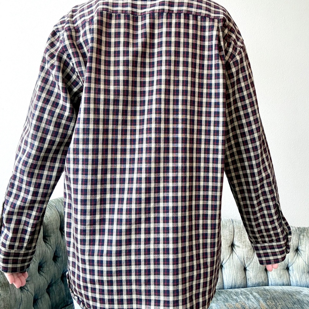 Pendleton Vintage Lightweight Wool Plaid Button D… - image 10